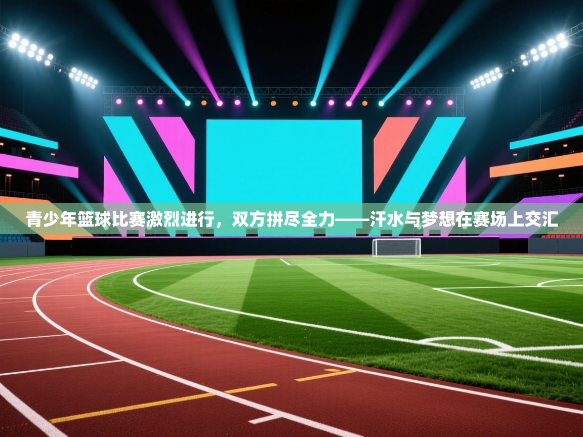 青少年篮球比赛激烈进行，双方拼尽全力——汗水与梦想在赛场上交汇  第2张