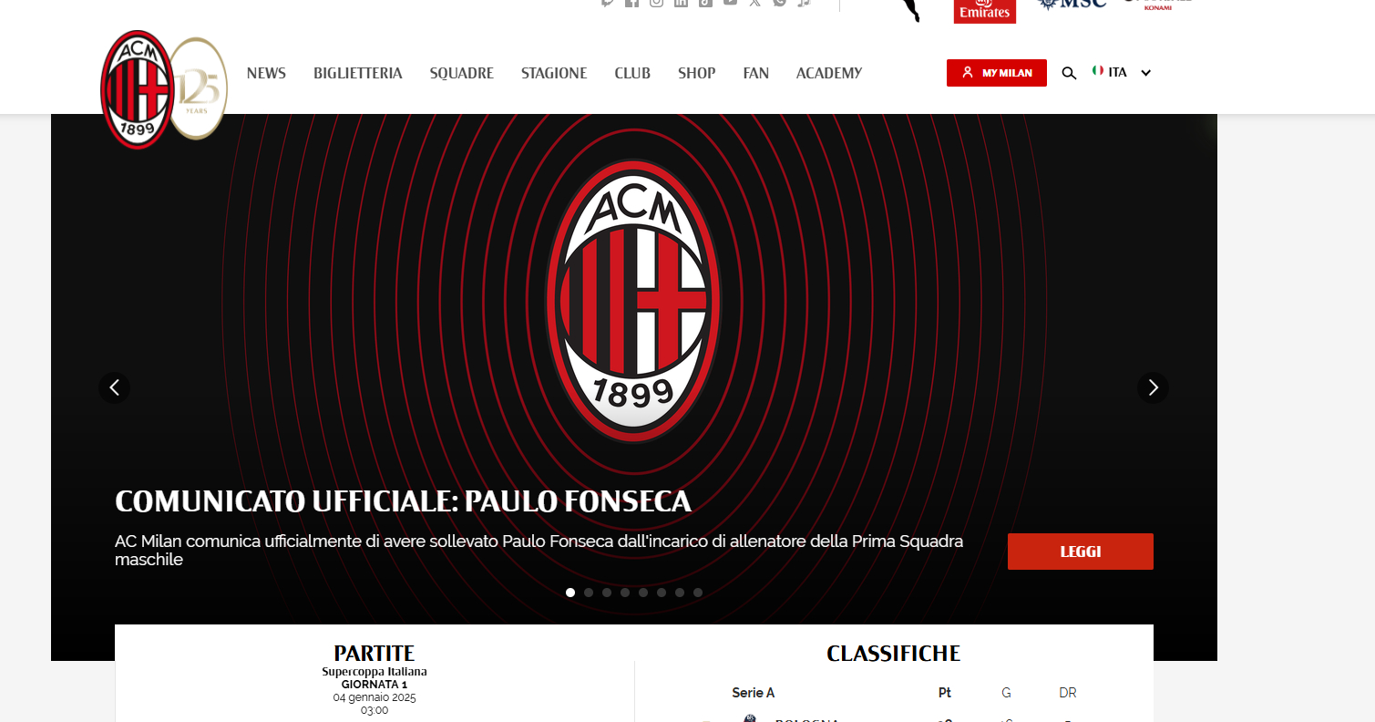 AC米兰将在下赛季引进新教练 AC米兰将在下赛季引进新教练